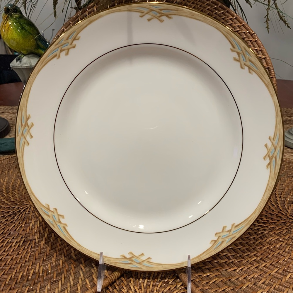 Lenox British Colonial Mix and Match Collection, 1 Bamboo Dinner Plate.